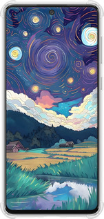 Силикон с усиленными углами чехол Креативный арт для Samsung Galaxy A73 A736B - 6322sp-2586 изображение 