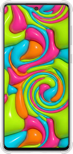 Силикон с усиленными углами чехол Y2K Jelly Dream для Samsung Galaxy A73 A736B - 6780sp-2586 изображение 