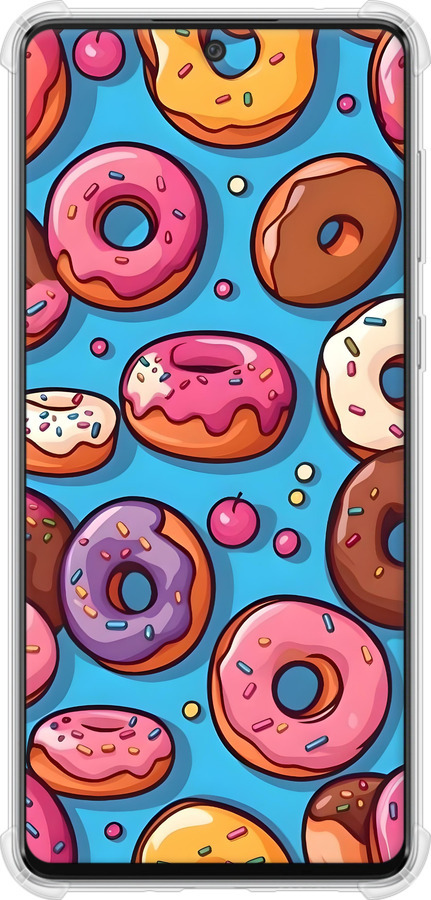 Силикон с усиленными углами чехол Пончики для Samsung Galaxy A73 A736B - 6318sp-2586 изображение 
