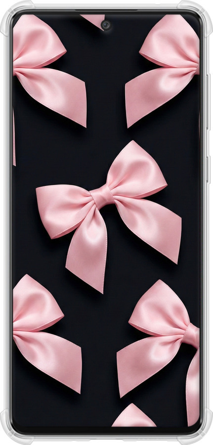 Силикон с усиленными углами чехол Coquette Ribbons Dark Coquette для Samsung Galaxy A73 A736B - 6767sp-2586 изображение 