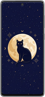 Силиконовый чехол Cute Cat Celestial/Witchy для Samsung Galaxy A73 A736B - 6787u-2586 изображение 