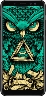 TPU чехол Сова Арт-тату для Samsung Galaxy A8 2018 A530F - 3971b-1344 изображение 