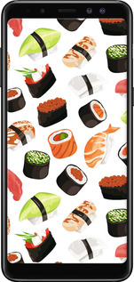 TPU чехол Суши для Samsung Galaxy A8 2018 A530F - 4404b-1344 изображение 
