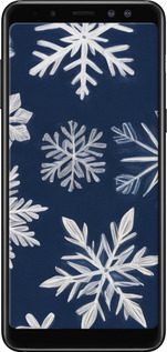 TPU чехол Снежинки для Samsung Galaxy A8 2018 A530F - 5821b-1344 изображение 