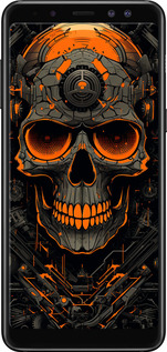 TPU чехол Череп для Samsung Galaxy A8 2018 A530F - 5952b-1344 изображение 
