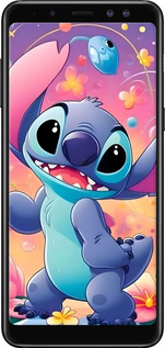 TPU чехол Стич 2 для Samsung Galaxy A8 2018 A530F - 6371b-1344 изображение 