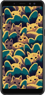 TPU чехол Із зображенням котиків для Samsung Galaxy A8 2018 A530F - 6429b-1344 изображение 