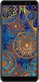 TPU чехол Золотий візерунок для Samsung Galaxy A8 2018 A530F - 678b-1344 изображение 