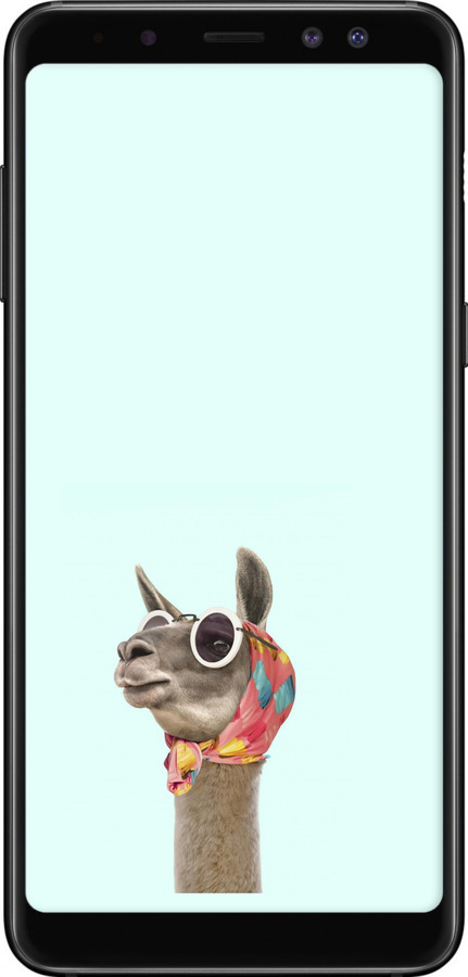 TPU чехол Модна лама для Samsung Galaxy A8 2018 A530F - 4479b-1344 изображение 