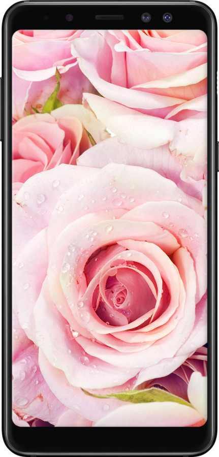 TPU чехол Розы для Samsung Galaxy A8 2018 A530F - 525b-1344 изображение 