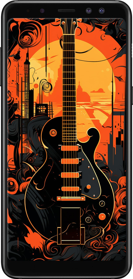 TPU чехол Гитара для Samsung Galaxy A8 2018 A530F - 5957b-1344 изображение 