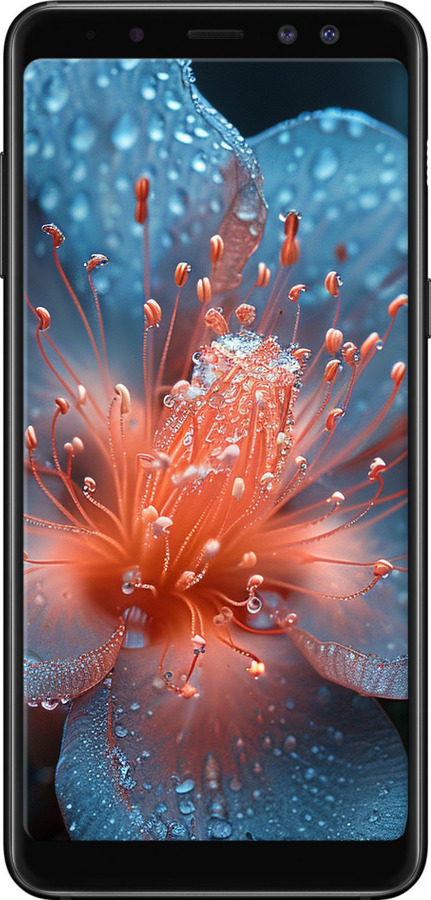 TPU чехол Роса на квітці для Samsung Galaxy A8 2018 A530F - 6039b-1344 изображение 