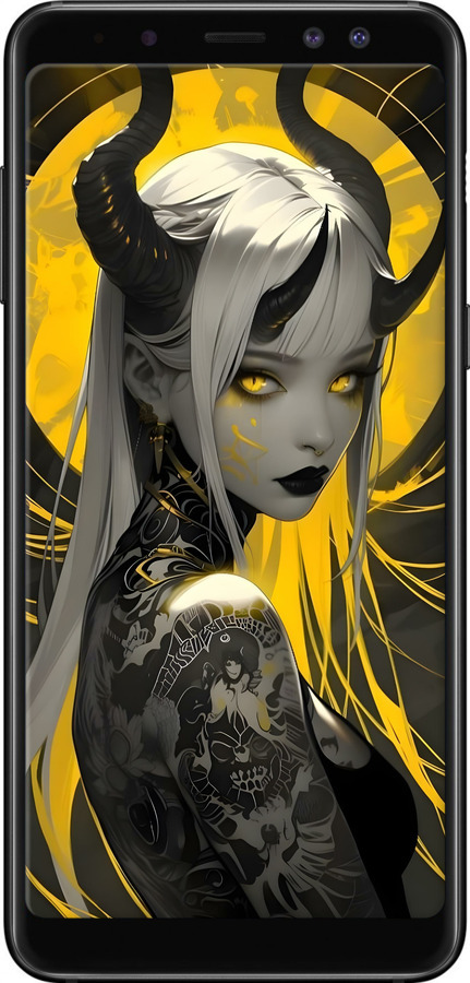 TPU чехол Аниме демон 2 для Samsung Galaxy A8 2018 A530F - 6309b-1344 изображение 