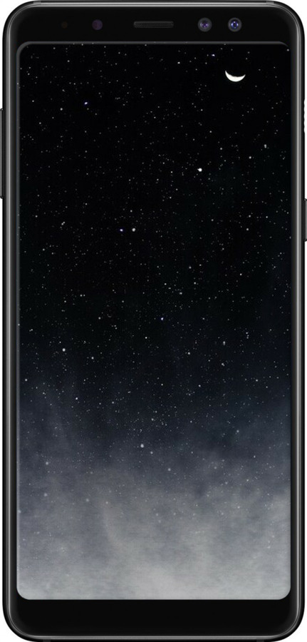 TPU чехол Сині хмари, Синій місяць для Samsung Galaxy A8 2018 A530F - 6396b-1344 изображение 