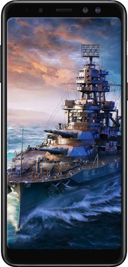 TPU чехол Військовий корабель, world of tanks, wargaming для Samsung Galaxy A8 2018 A530F - 6461b-1344 изображение 