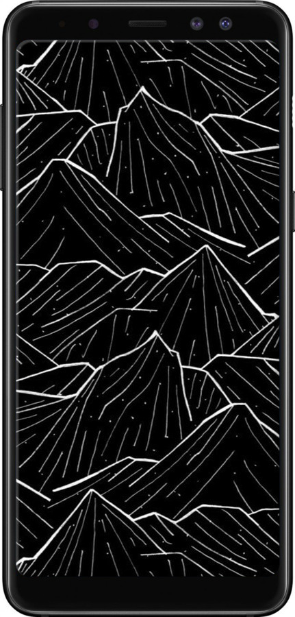 TPU чехол С изображением Темных гор для Samsung Galaxy A8 2018 A530F - 6489b-1344 изображение 