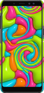 3D пластиковый матовый чехол Y2K Jelly Dream для Samsung Galaxy A8 2018 A530F - 6780m-1344 изображение 