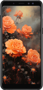 Силіконовий чехол Оранжеві троянди для Samsung Galaxy A8 2018 A530F - 5944u-1344 изображение 