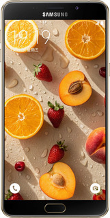 Силіконовий чехол Фрукти 3 для Samsung Galaxy A8 A8000 - 6703u-135 изображение 