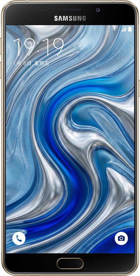 Силиконовый чехол Liquid Chrome для Samsung Galaxy A8 A8000 - 6781u-135 изображение 