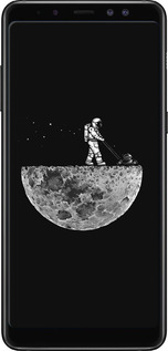 TPU чехол Moon in dark для Samsung Galaxy A8 Plus 2018 A730F - 4176b-1345 изображение 