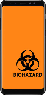 TPU чехол biohazard 33 для Samsung Galaxy A8 Plus 2018 A730F - 4851b-1345 изображение 