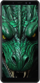 TPU чехол Зелёный дракон v2 для Samsung Galaxy A8 Plus 2018 A730F - 5817b-1345 изображение 