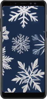 TPU чехол Снежинки для Samsung Galaxy A8 Plus 2018 A730F - 5821b-1345 изображение 