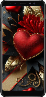 TPU чехол Сердечки v2 для Samsung Galaxy A8 Plus 2018 A730F - 5832b-1345 изображение 