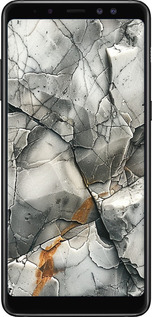 TPU чехол Серый мрамор для Samsung Galaxy A8 Plus 2018 A730F - 6041b-1345 изображение 