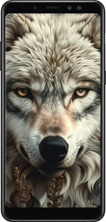 TPU чехол Волчий взгляд для Samsung Galaxy A8 Plus 2018 A730F - 6066b-1345 изображение 