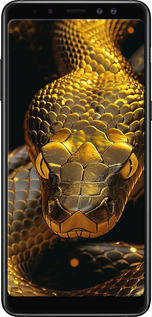 TPU чехол Golden snake для Samsung Galaxy A8 Plus 2018 A730F - 6072b-1345 изображение 