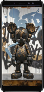 TPU чехол Bronze kaws v2 для Samsung Galaxy A8 Plus 2018 A730F - 6098b-1345 изображение 