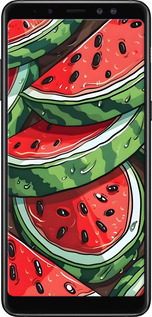 TPU чехол Кавун для Samsung Galaxy A8 Plus 2018 A730F - 6315b-1345 изображение 