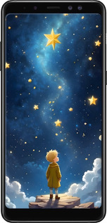TPU чехол Маленький принц для Samsung Galaxy A8 Plus 2018 A730F - 6326b-1345 изображение 