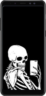TPU чехол Скелет робить Selfie для Samsung Galaxy A8 Plus 2018 A730F - 6535b-1345 изображение 