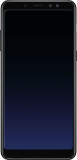 TPU чехол Градиент в тёмно - синем стиле для Samsung Galaxy A8 Plus 2018 A730F - 6542b-1345 изображение 