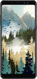 TPU чехол С изображением лесного пейзажа для Samsung Galaxy A8 Plus 2018 A730F - 6548b-1345 изображение 