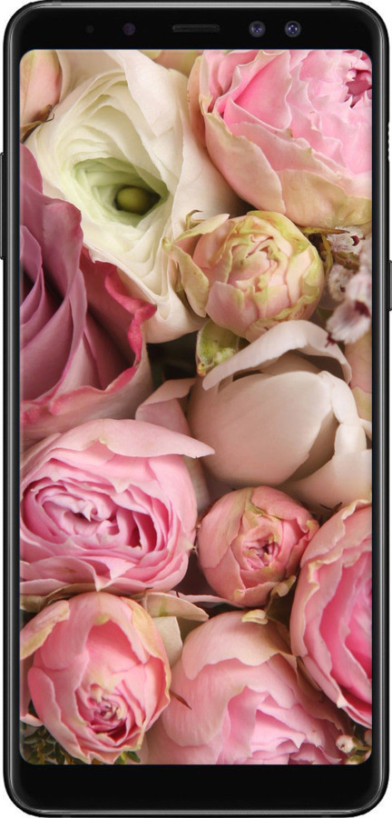 TPU чехол Розы v2 для Samsung Galaxy A8 Plus 2018 A730F - 2320b-1345 изображение 