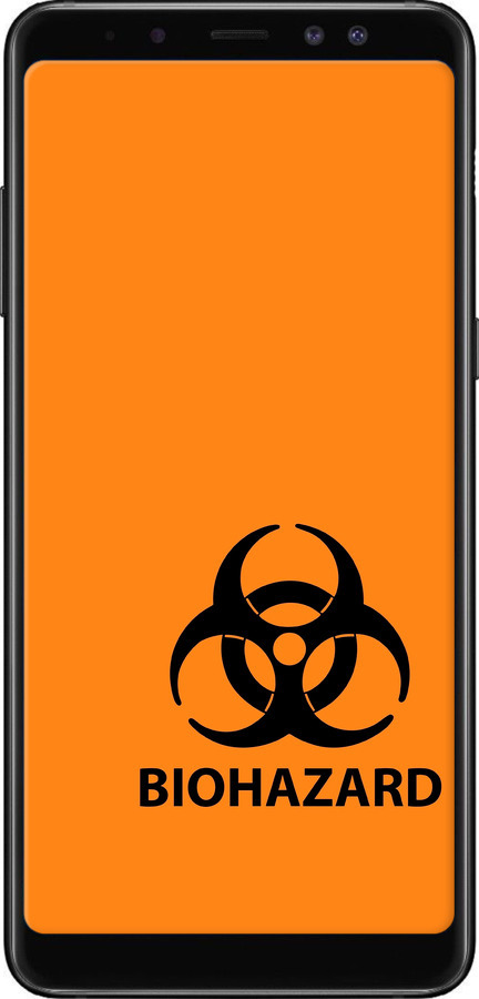 TPU чехол biohazard 33 для Samsung Galaxy A8 Plus 2018 A730F - 4851b-1345 изображение 