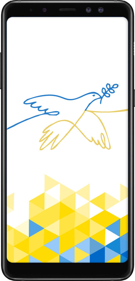 TPU чехол Птиця миру  для Samsung Galaxy A8 Plus 2018 A730F - 5231b-1345 изображение 