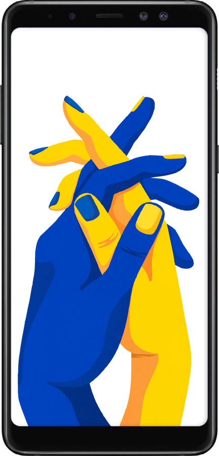 TPU чехол Stand With Ukraine для Samsung Galaxy A8 Plus 2018 A730F - 5255b-1345 изображение 
