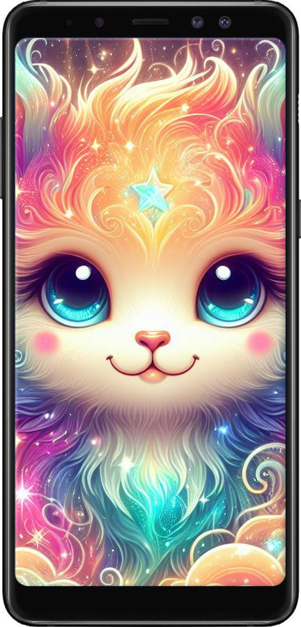 TPU чехол Казкове кошеня для Samsung Galaxy A8 Plus 2018 A730F - 5813b-1345 изображение 