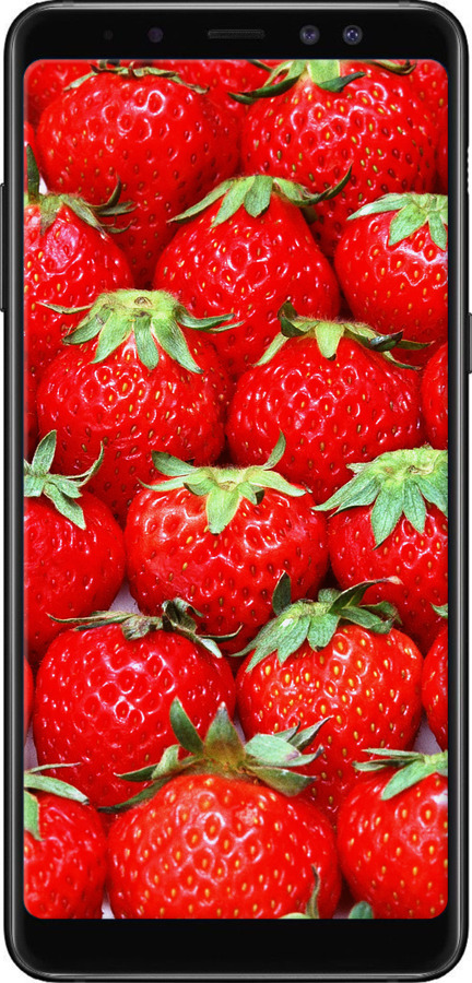 TPU чехол Полуниця для Samsung Galaxy A8 Plus 2018 A730F - 6020b-1345 изображение 