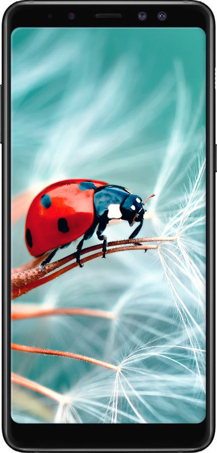 TPU чехол Божья коровка для Samsung Galaxy A8 Plus 2018 A730F - 6049b-1345 изображение 
