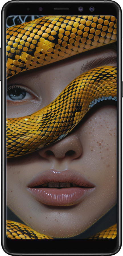 TPU чехол Обійми змії для Samsung Galaxy A8 Plus 2018 A730F - 6081b-1345 изображение 