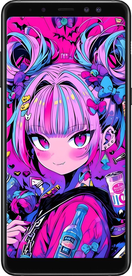 TPU чехол Аниме милаха для Samsung Galaxy A8 Plus 2018 A730F - 6314b-1345 изображение 