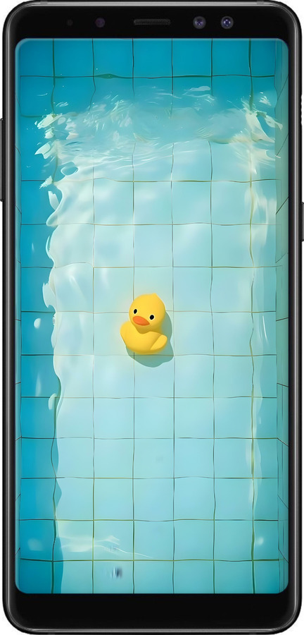 TPU чехол Утенок для Samsung Galaxy A8 Plus 2018 A730F - 6323b-1345 изображение 