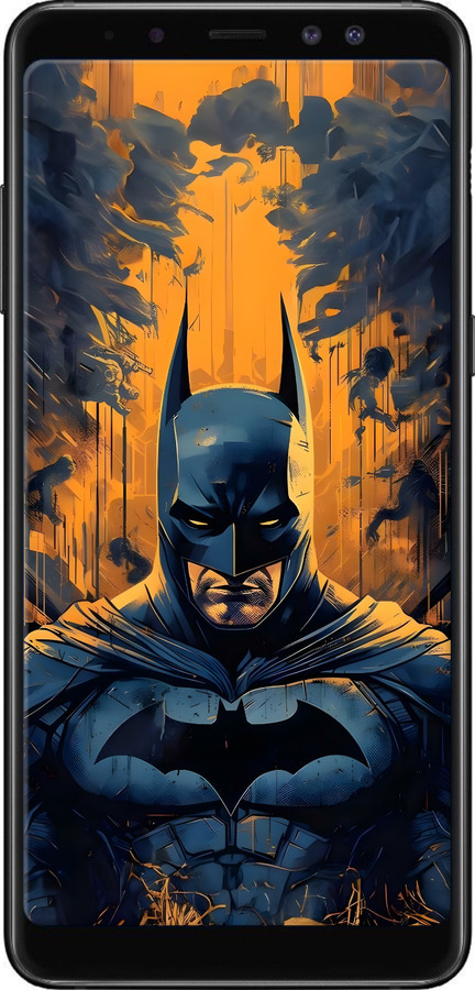 TPU чехол Бэтмен для Samsung Galaxy A8 Plus 2018 A730F - 6335b-1345 изображение 