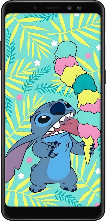TPU чехол Стіч для Samsung Galaxy A8 Plus 2018 A730F - 6361b-1345 изображение 